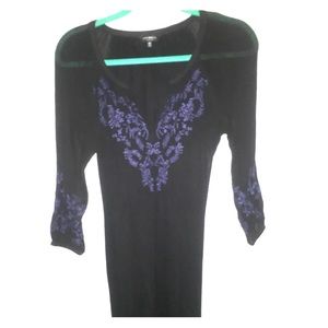 Lucky brand dress size extra small navy and black